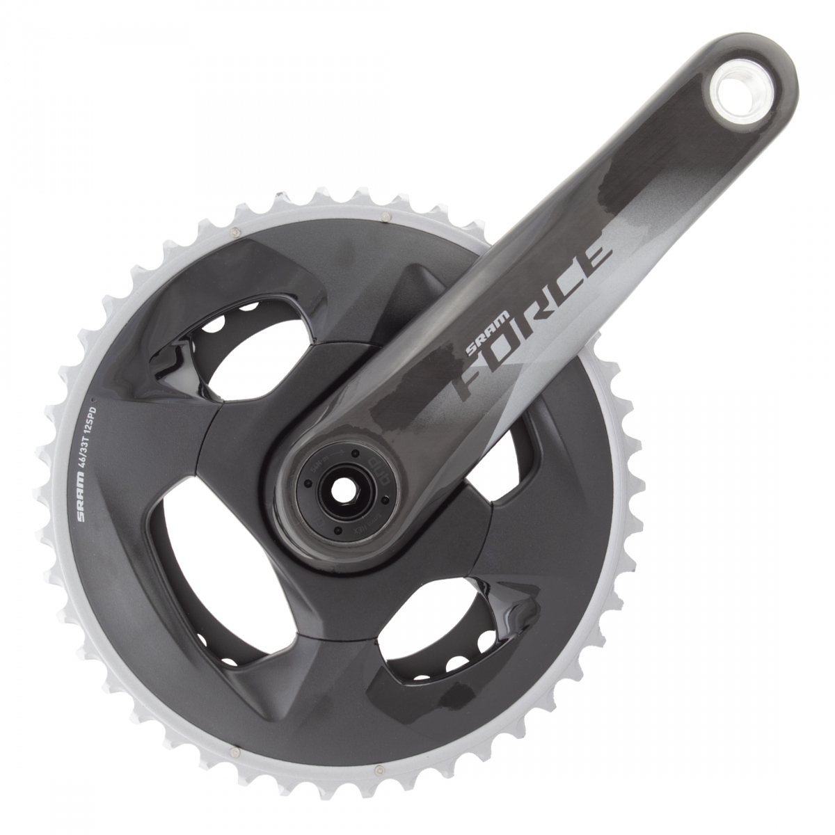 - CRANKSET SRAM FORCE AXS 172x46/33 DUB NoBB GLOSS-CRBN #212004