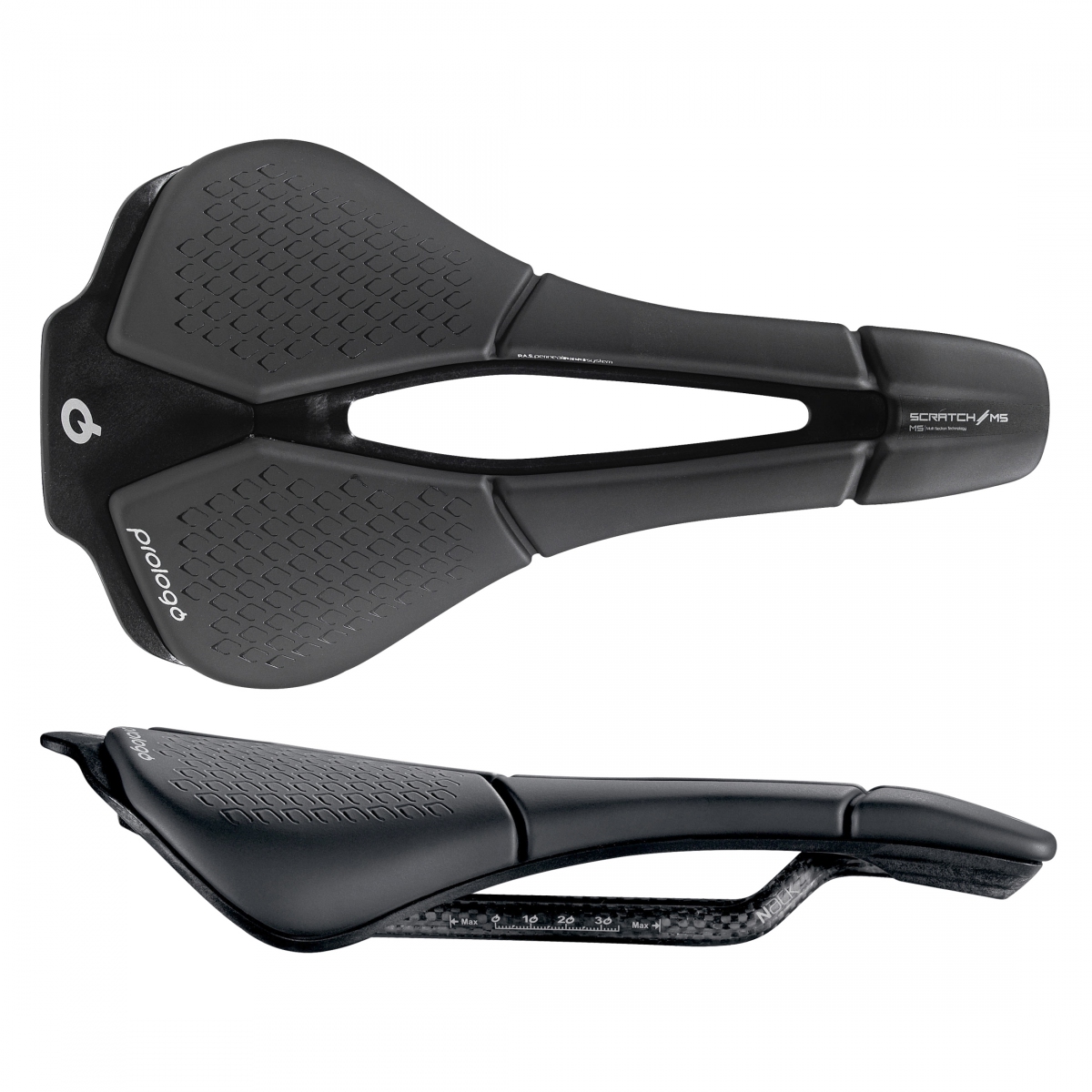 Prologo Scratch M5 PAS 140 mm Nack Carbon Comp Rail Selle Route Noire VTT  Croix