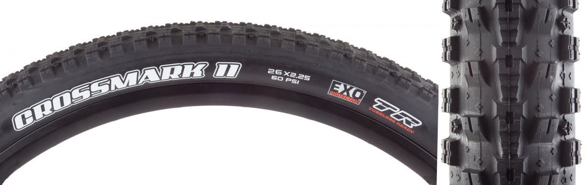 - TIRE MAX CROSSMARK II 26x2.25 BK FOLD/60 EXO/TR #592636