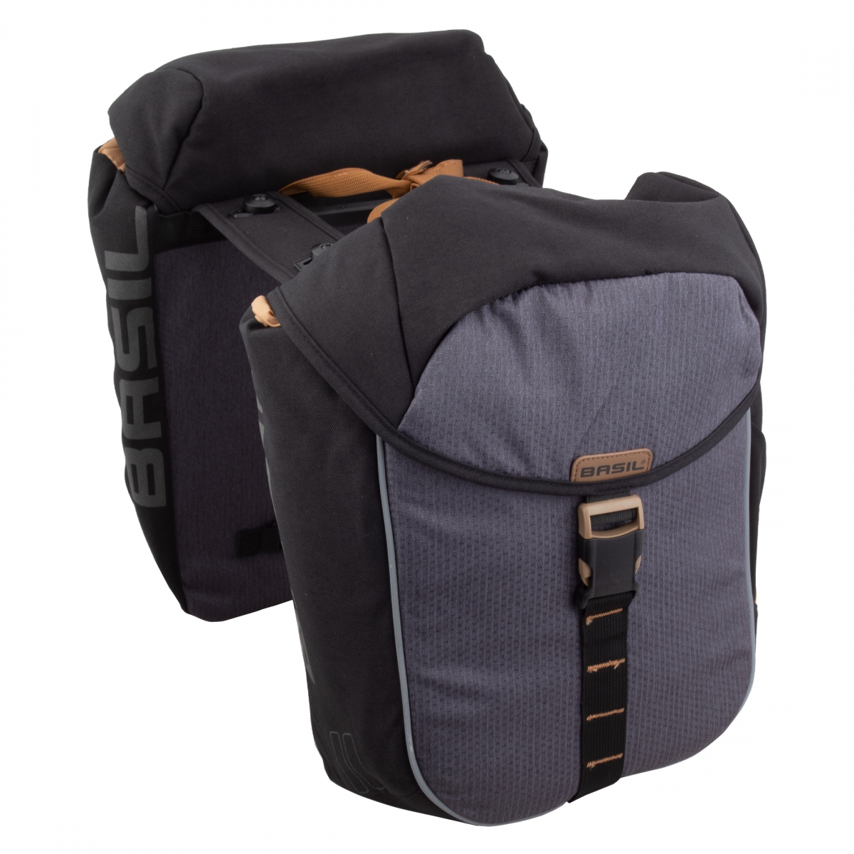 - Bag Basil Pannier Miles Double Mik Bk #914744