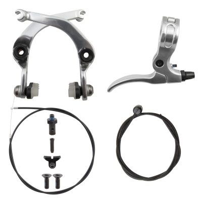 BRAKESET AN LOCKJAW U-BRAKE KIT RR w/LVR/LINEAR CBL/CALIPER POL-SL