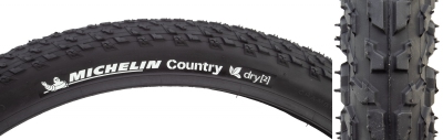 TIRE MICHELIN COUNTRY DRY2 NR 26x2.0 BK/BK WIRE/3x30 TT