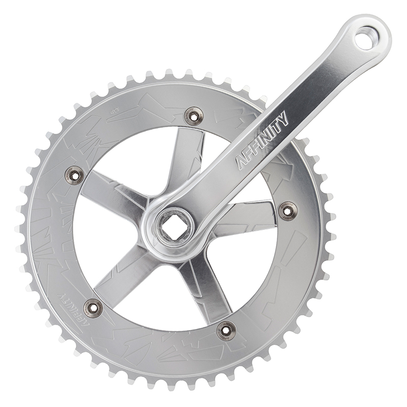 CRANKARM SET AFFINITY 165 144 bcd w/BB POL-SL