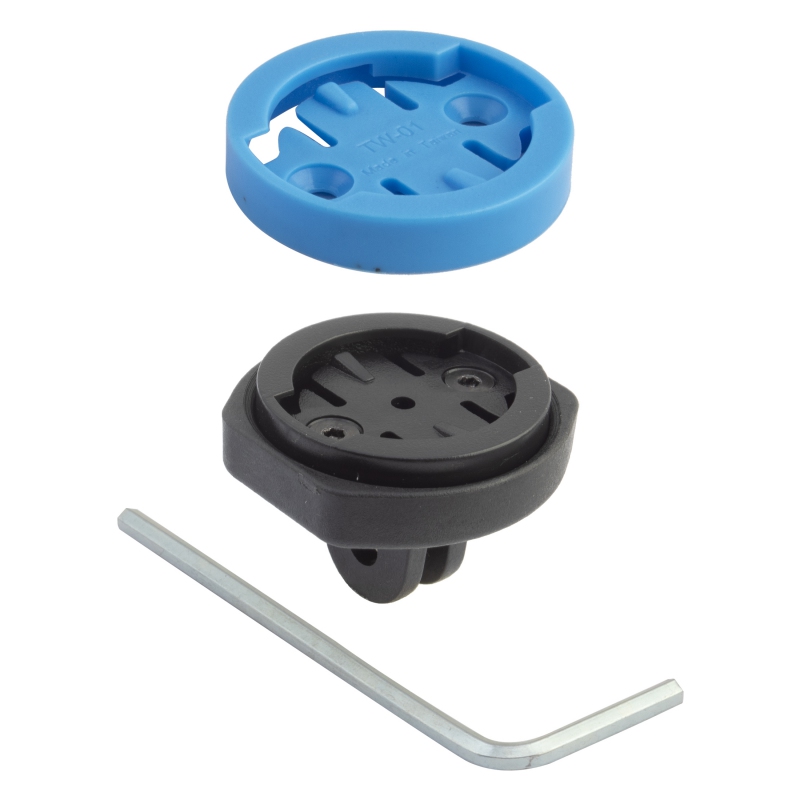 Kom cycling Two-Prong Quarter Turn Adapter Black Quarter Turn to 2 Prong