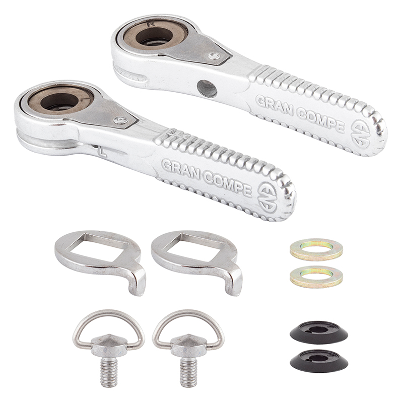 DIA-COMPE Silver Down Tube Shifter Set - Vintage Friction Shifters For 2/3x8/9/10 Speed Bikes