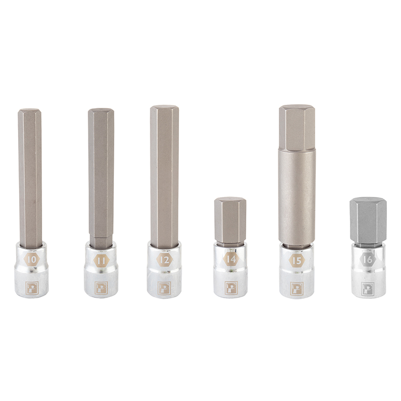 TOOL TORQUE WRENCH PEDROS HEX BIT SET LARGE 6pc