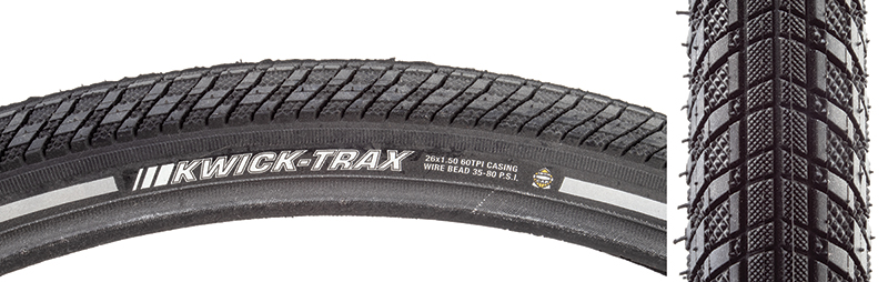 KEN KWICK TRAX 26x1.5 BK/BK/REF SRC/ICAP/60 WIRE 80psi main image 1